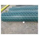 GALVINIZED, CHAIN LINK FENCE WITH PDS SLATS - LIKE NEW - NEVER INSTALLELD