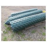 GALVINIZED, CHAIN LINK FENCE WITH PDS SLATS - LIKE NEW - NEVER INSTALLELD