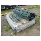 GALVANIZED, CHAIN LINK FENCE WITH PDS SLATS, LIKE NEW - NEVER INSTALLED