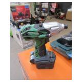HITACHI 1/4" IMPACT DRIVER WITH CASE-UNKNOWN WORKING CONDITION