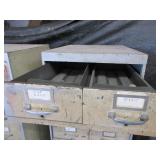 VINTAGE, STEEL CATALOG CABINET