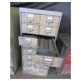 VINTAGE, STEEL CATALOG CABINET