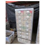 VINTAGE, STEEL CATALOG CABINET