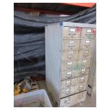 VINTAGE, STEEL CATALOG CABINET