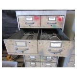 VINTAGE, STEEL CATALOG CABINET