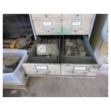 VINTAGE, STEEL CATALOG CABINET