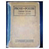 Vintage and Antique Book;  Prose and Poetry Third Year.