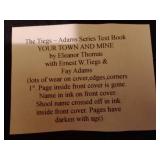 Vintage and Antique Book;  Your Town and Mine