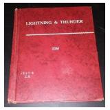 Vintage and Antique Book;   Lightning and Thunder (1952)
