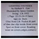 Vintage and Antique Book;   Lightning and Thunder (1952)