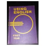 Vintage and Antique Book;   Using English (1935)