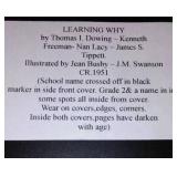 Vintage and Antique Book;   Learning Why (1951)