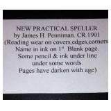 Vintage and Antique Book;   Pennimans New Practical Speller (1901)