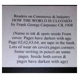 Vintage and Antique Book;   How the World is Clothed (1908)