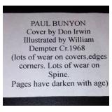 Vintage and Antique Book;   Paul Bunyon (1968)