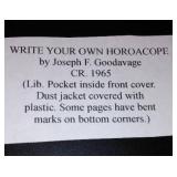 Vintage and Antique Book;   Write Your Own Horoscope (1965)