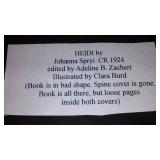 Vintage and Antique Book;   Heidi CR. 1924