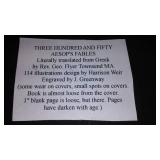 Vintage and Antique Book;   Three Hundred And Fifty Aesops Fables No CR.