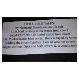 Vintage and Antique Book;   Twice Told Tales No CR.