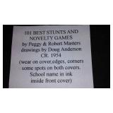 Vintage and Antique Book;   101 Stunts And Novelty Games CR. 1954
