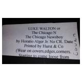 Vintage and Antique Book;   Luke Walton