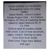 Vintage and Antique Book;   Four American Pioneers (1900)