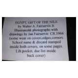 Vintage and Antique Book;   Egypt Gift of the Nile (1966)