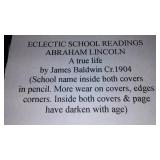 Vintage and Antique Book;   Electric School Reading Abraham Lincoln (1904)