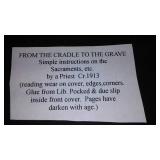 Vintage and Antique Book;   From the Cradle to the Grave (1913)