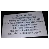 Vintage and Antique Book;   Mountain Boy (1947)