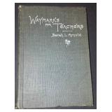 Vintage and Antique Book;   Waymarks for Teachers (1894)