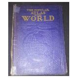 Vintage and Antique Book;   The Popular Atlas of the World (1936)