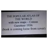 Vintage and Antique Book;   The Popular Atlas of the World (1936)