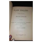 Vintage and Antique Book;   Plain English (1892)
