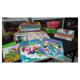 Assortment of Vintage and Newer Childrens Puzzles, Games, Books and More.