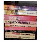 Paperback Romance, various authors.