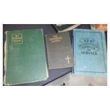 Vintage Hymnals late 1800s and Newer