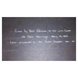 Antique Bible, Leather and Gold Leaf, Dated 1896.