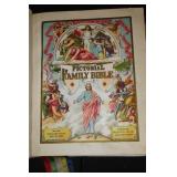 Antique Bible, Leather and Gold Leaf, Dated 1896.