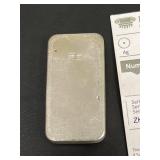 Italpreziosi 5 oz Fine Silver Bar, Serial Number ZK33599, 999.0 Purity