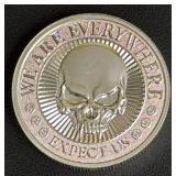 Two Troy Ounce .999 Fine Silver Round, Intaglio Mint, 2021, "Erectus" Design