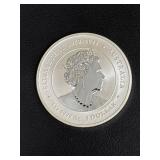 2024 Australian 1 oz Silver Coin â Dragon Design with Elizabeth II Commemoration