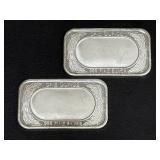 Two 1-Ounce .999 Fine Silver Happy Halloween Bars