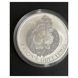 2014 and 2017 Australian 1 Dollar Silver Coins Featuring Koala and Christmas Designs