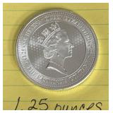 2022 St. Helena Queen Elizabeth II 1.25 Ounce Silver Coin