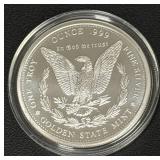 Golden State Mint 1 Troy Ounce .999 Fine Silver Round