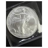 2004 American Silver Eagle 1 Oz Fine Silver Coin in Protective Case