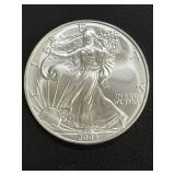 2004 American Silver Eagle Bullion Coin, .999 Fine Silver