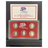2005 United States Mint 50 State Quarters Silver Proof Set with COA