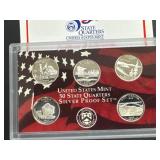 2005 United States Mint 50 State Quarters Silver Proof Set with COA